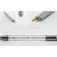 Alumínio Microblading Pen, Manual Microblading Hand Tool, Bordado Sobrancelha Tatuagem Caneta Cosmética